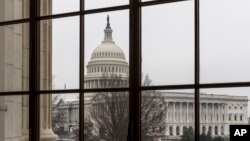 The Capitol is seen in Washington, Feb. 7, 2018.