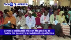 VOA60 Africa - Somalia: Delegates meet in Mogadishu to review the country’s provisional constitution