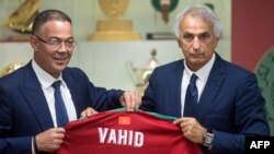 Vahid Halilhodzic lors de sa présentation comme sélectionneur du Maroc, Rabat, le 15 aout 2019