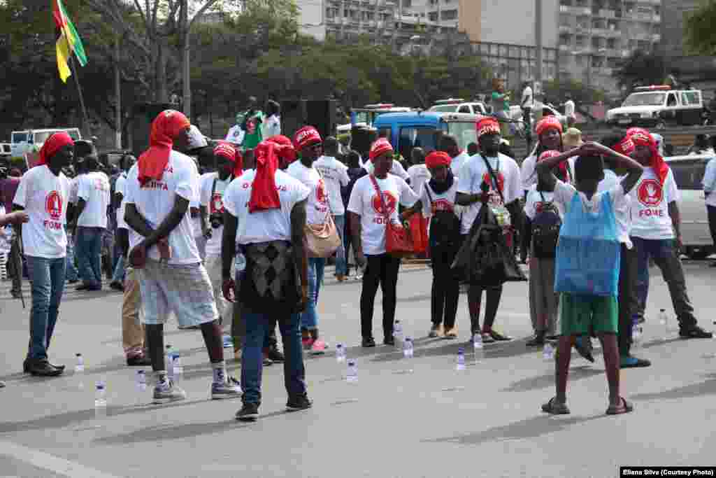 Marcha pela paz em Maputo, Sábado 27 de Agosto. Foto gentilmente cedida por Eliana Silva. Moçambique