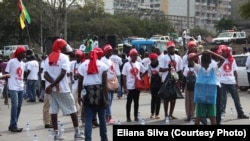 Marcha pela paz em Maputo, Sábado 27 de Agosto. Foto gentilmente cedida por Eliana Silva. Moçambique