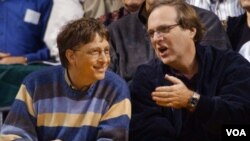 Dua pendiri Microsoft: Paul Allen (kanan) dan Bill Gates (Foto: dok).