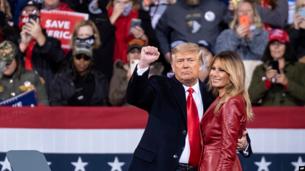 President Donald Trump and first lady Melania Trump
