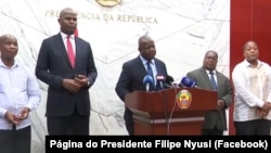 Albino Forquilha (Podemos), Daniel Chapo (Frelimo), Luterno Simango (MDM),Ossufo Momade (Renamo), Salomão Muchanga, Maputo, 30 dezembro 2024