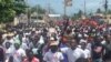 Anti-corruption protesters fill the streets of Port-au-Prince, Haiti, June 9, 2019. (M. Vilme/VOA Creole)