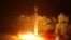 A Hwasong-14 intercontinental ballistic missile is pictured during its second test-fire in this undated picture provided by KCNA in Pyongyang, North Korea, on July 29, 2017.