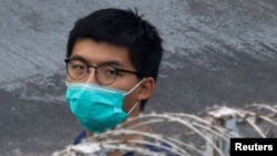 Aktivis prodemokrasi Hong Kong Joshua Wong, dijatuhi hukuman penjara 10 tahun, karena berpartisipasi dalam peringatan penumpasan Lapangan Tiananmen 1989, kamis, 6 Mei 2021. (Foto: dok).
