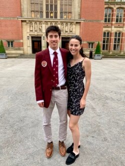 Kieran Tuntivate, a gold medalist runner, poses at and Harvard College, where he studies Economics.