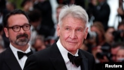 FILE PHOTO: Harrison Ford poses at the 76th Cannes Film Festival, May 18, 2023. REUTERS/Gonzalo Fuentes/File Photo