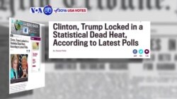 VOA60 Elections - Slate: Clinton and Trump in a virtual dead-heat