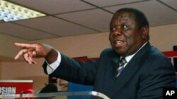 Zimbabwean PM and MDC President Morgan Tsvangirai speaks during a press conference in Harare (file photo).