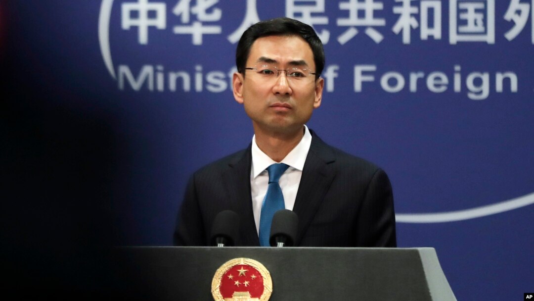 Juru bicara Kementerian Luar Negeri China Geng Shuang di kantor Kementerian Luar Negeri, Beijing, 4 September 2017. (Foto: dok).