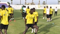 'Yan wasan Senegal suna atisaye (Facbook/Senegal Football Nationale)