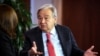 Sekjen PBB Antonio Guterres dalam wawancara dengan Reuters di New York (8/11).