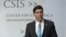 마크 에스퍼 미국 국방장관이 24일 워싱턴 전략국제문제연구소(CSIS)에서 열린 안보 토론회에 참석했다.