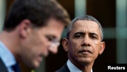 El Primer Ministro holandés Mark Rutte ofreció su respaldo a EE.UU. y reconoció su intervención en la situación que se vive en Crimea durante la conferencia junto al presidente Barack Obama.