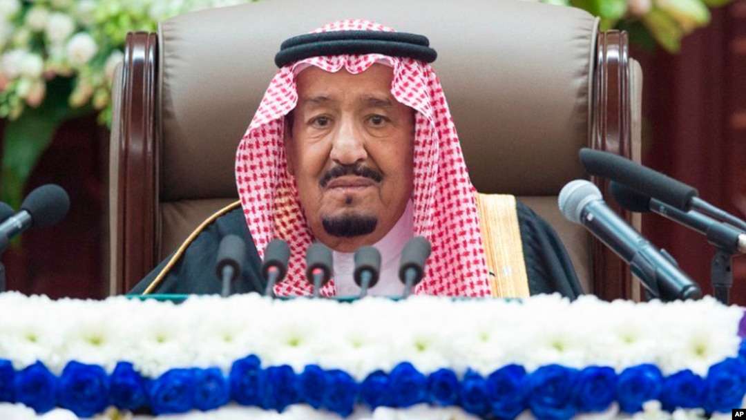Raja Arab Saudi, Salman memberikan pidato tahunan di Riyadh (foto: dok).