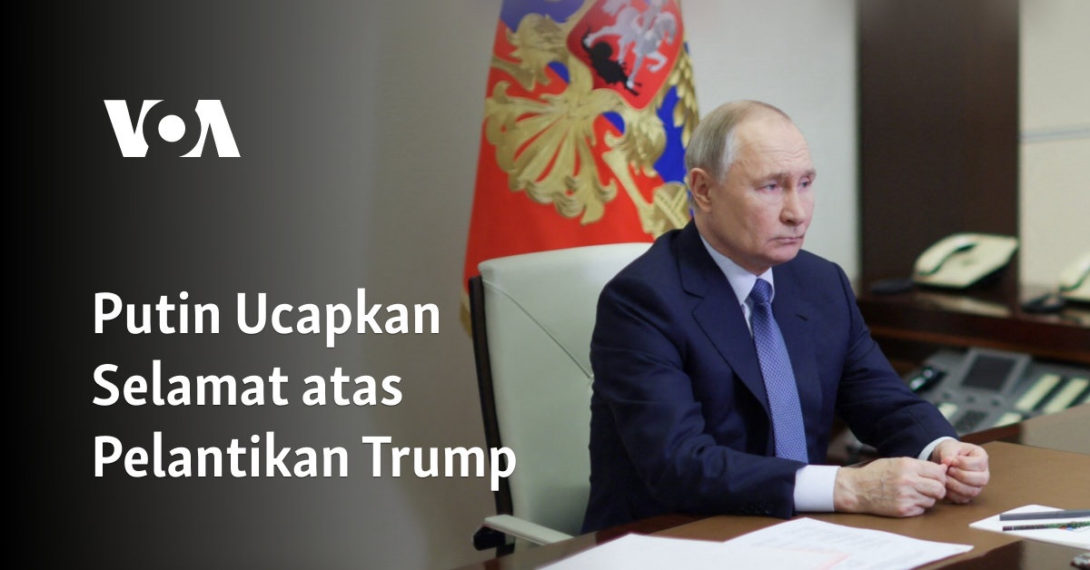 Putin Ucapkan Selamat atas Pelantikan Trump