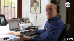 Periodista Carlos Chamorro, Nicaragua. Foto: Houston Castillo, VOA.