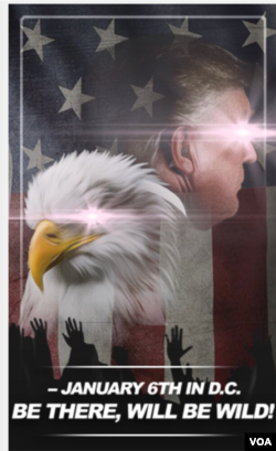 Imagen del foro thedonald.win, usado por seguidores del presidente donde se planifico la marcha.