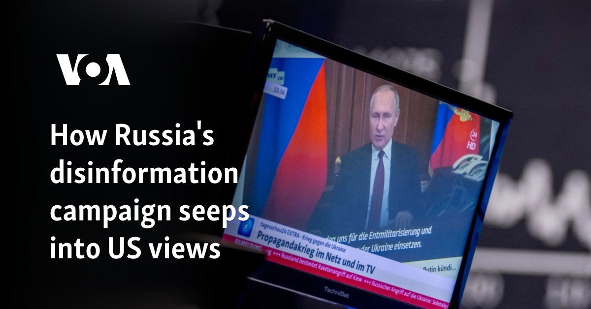 How Russia's disinformation campaign seeps into US views