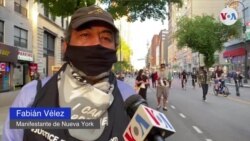 Manifestante de Nueva York: Toques de queda intentan silenciar al pueblo