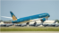 Máy bay 787-10 của Vietnam Airlines tại sân bay ở Seatlle của Mỹ hồi tháng 8/2019. VNA sẽ bắt đầu khai thác đường bay thẳng thường lệ tới Mỹ từ 28/11.