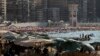 Hundreds of beachgoers gather along Alexandria’s coast. The summer heat typically peaks in the city between June and August, but local residents and experts say this year’s season started earlier and is lingering longer. Alexandria, Egypt, Sept. 20, 2024.