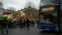Londra'da Afrin Protestosu