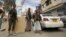 Houthi militants man a checkpoint in Yemen's capital, Sana'a, April 18, 2016.