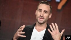 Joseph Fiennes speaks on stage during the "Shakespeare Uncovered" panel at the PBS 2015 Winter TCA on Jan. 20, 2015, in Pasadena, Calif.