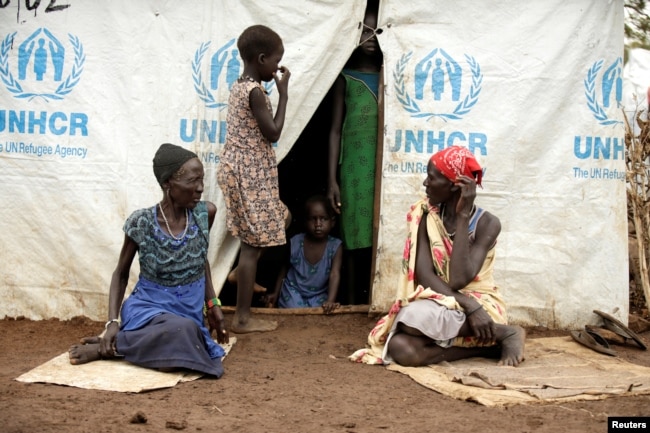 FILE - South Sudanese refugees are seen at the Nguenyyiel refugee camp in Ethiopia, Oct. 24, 2017.