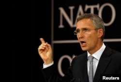 FILE - NATO Secretary General Jens Stoltenberg calls allies' solidarity 'a key value.'