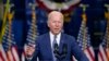 FILE - President Joe Biden delivers remarks at NJ Transit Meadowlands Maintenance Complex to promote his "Build Back Better" agenda, in Kearny, N.J., Oct. 25, 2021.