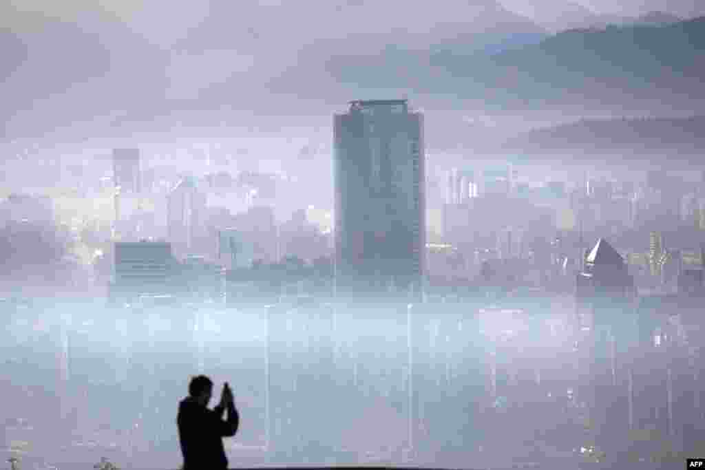 آلودگی هوا در سانتیاگو پایتخت شیلی