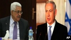 Le président Abbas (à gauche) et le Premier ministre Netanyahu (à droite)