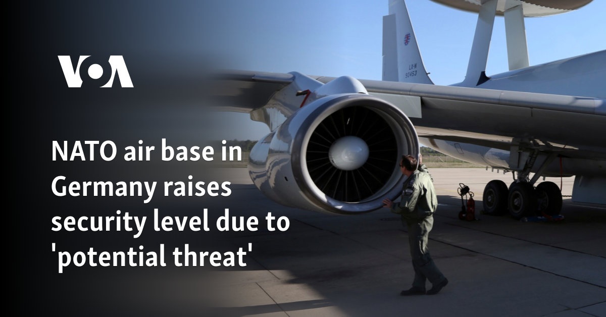 NATO air base in Germany raises security level due to 'potential threat'