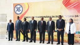 Les chefs d’Etat et de Gouvernement de la SADC lors du sommet de la Double Troïka, à Luanda, Angola. 24 avril 2018. (Twitter/Présidence RDC)