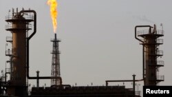 FILE - Baiji oil refinery, 180km (112 miles) north of Baghdad.