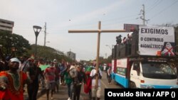 Protesto em Luanda contra reforma eleitoral, 11 de Setembro 2021