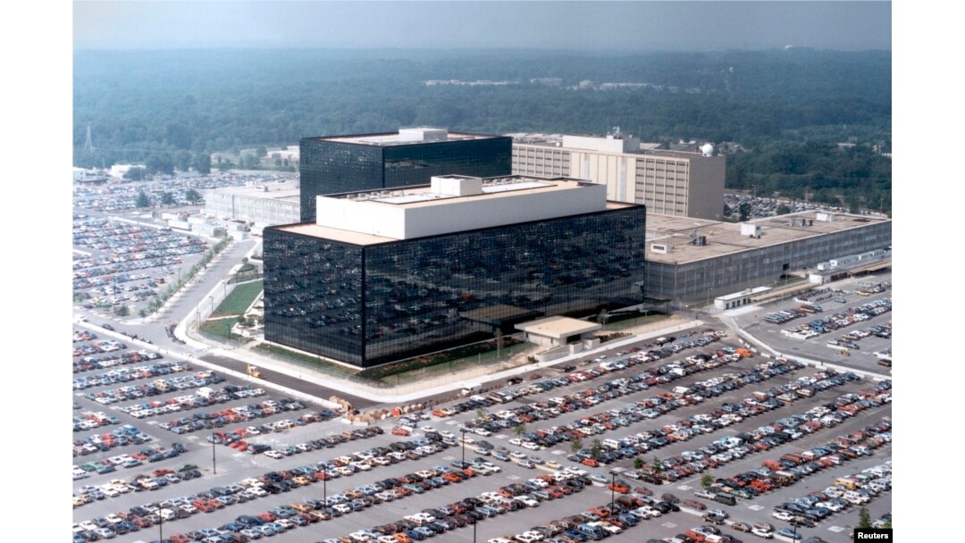 Foto aérea de la Agencia de Seguridad Nacional (NSA) en Fort Meade, Maryland.