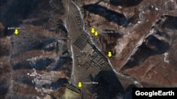Foto satelit Google menunjukkan lokasi-lokasi di Korea Utara di mana diduga merupakan kamp-kamp tahanan politik. Diperkirakan 200 ribu orang ditahan di kamp-kamp ini (foto: dok).