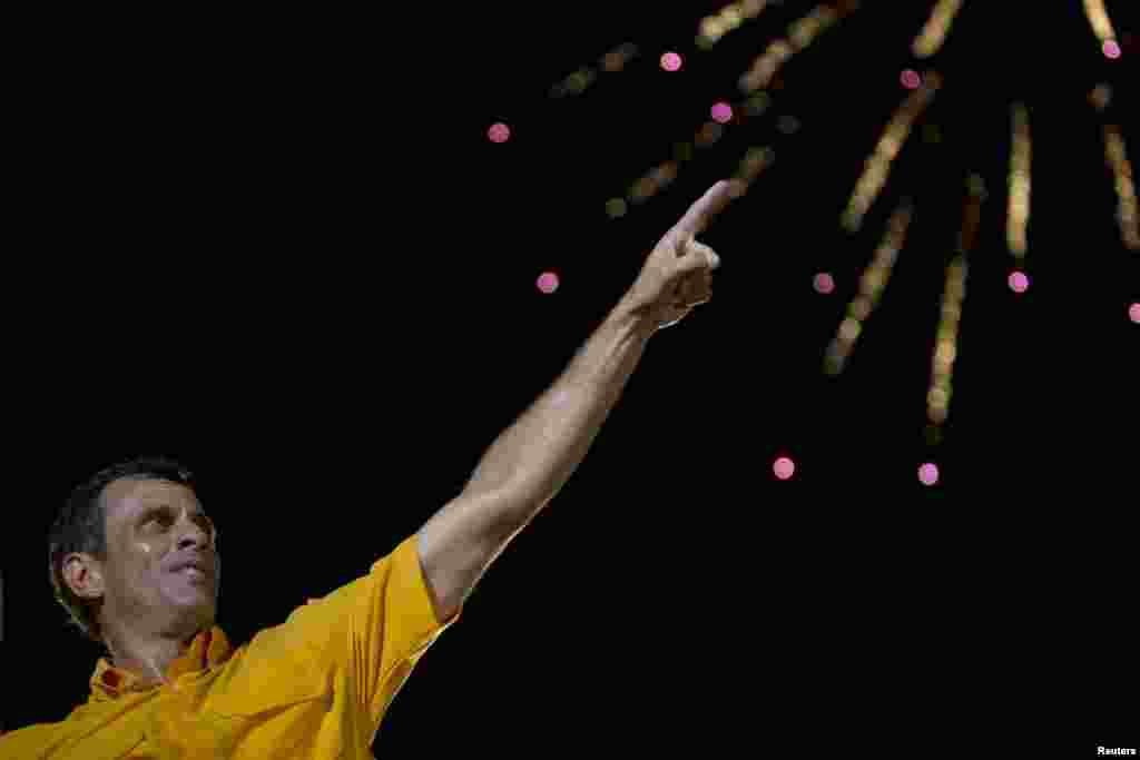Final de campaña para Henrique Capriles.