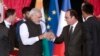 فرانس کے صدر اولاند بھارت کے دورے پر