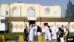 Kantor perwakilan Taliban di Doha, Qatar (foto: dok). Afghanistan minta penjelasan lengkap mengapa Taliban diperbolehkan menaikkan benderanya di Qatar.
