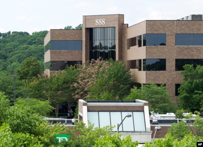 The 888 Bestgate Road building is seen after police received reports of multiple people being shot at the Capital Gazette newspaper in Annapolis, Md., June 28, 2018.