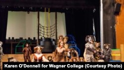 Wagner College students perform in the musical, "Cats." Photo by Karen O'Donnell for Wagner College.