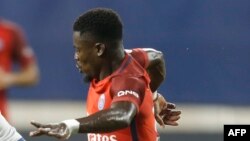 Serge Aurier lors d'un match entre le Real Madrid et le PSG à Columbus, Ohio, USA, le 27 juillet 2016.