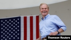 FILE PHOTO: Senator Bill Nelson (D-FL) in West Palm Beach, Florida