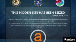 U.S. law enforcement officials announced the arrest of two Israeli operators of a website that referred hundreds of thousands of users to underground internet marketplaces, such as AlphaBay Market, pictured here, which was seized by the FBI in 2017.
